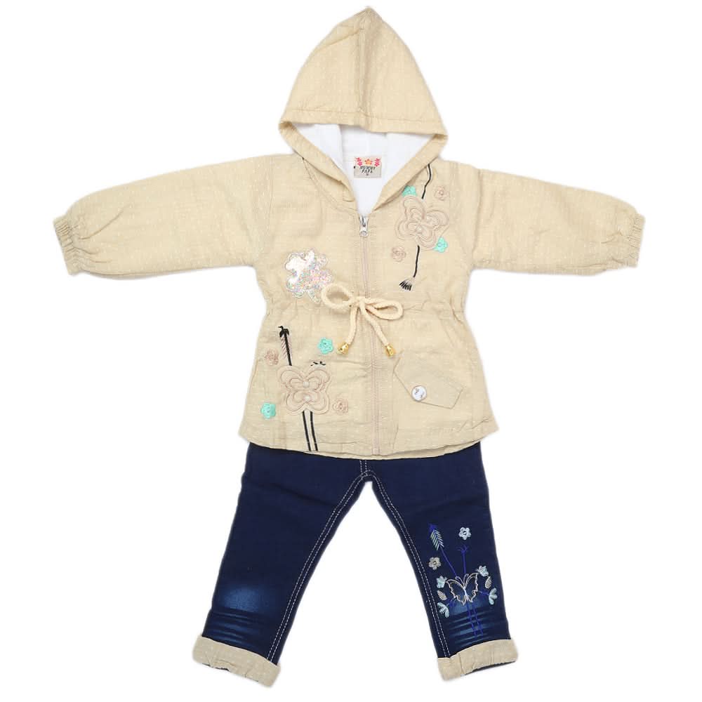 Girls Pant Suit - Beige, Kids, Girls Sets And Suits, Chase Value, Chase Value