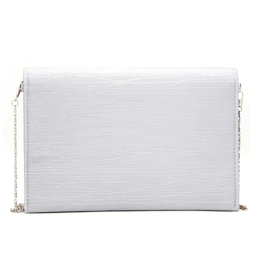 Women's Clutch (Kam-338) - Silver, Women, Clutches, Chase Value, Chase Value