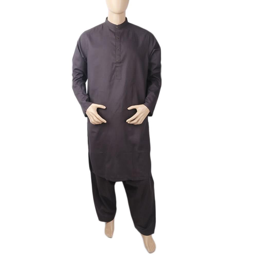 Men's Mashriq Slim Fit Suit - Dark Blue, Men, Shalwar Kameez, Chase Value, Chase Value