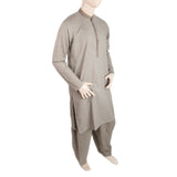 Men's Mashriq Embroidered Kurta Shalwar Suit - Olive Green, Men, Shalwar Kameez, Chase Value, Chase Value