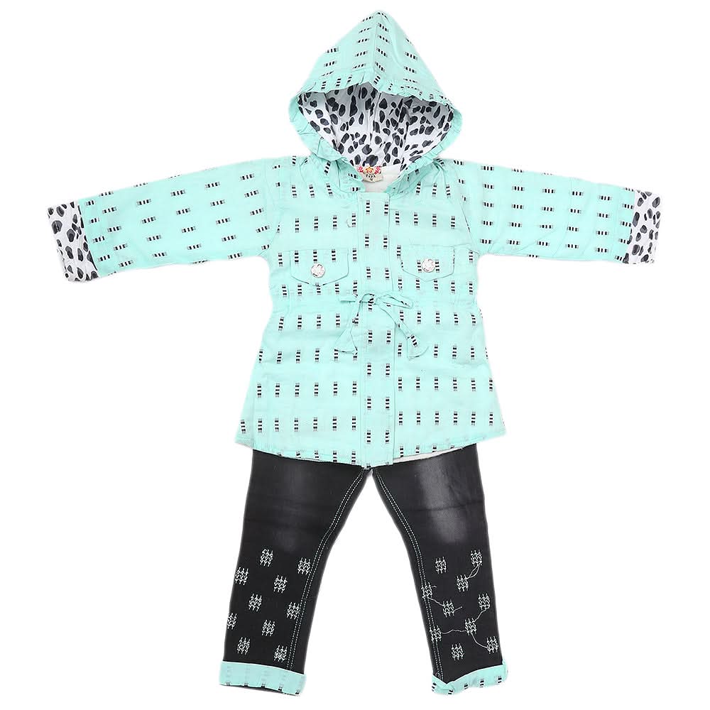 Girls Pant Suit - Cyan, Kids, Girls Sets And Suits, Chase Value, Chase Value
