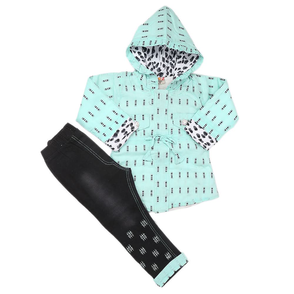 Girls Pant Suit - Cyan, Kids, Girls Sets And Suits, Chase Value, Chase Value