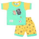 Boys Half Sleeves Suit 4545 - Green, Kids, Boys Sets And Suits, Chase Value, Chase Value