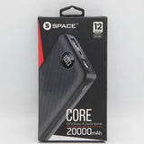 Space Core 20000 mah Power Bank – Black, Home & Lifestyle, Power Bank, Chase Value, Chase Value