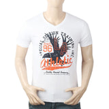 Men's Half Sleeves Round Neck T-Shirt - White, Men, T-Shirts And Polos, Chase Value, Chase Value