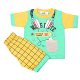 Boys Half Sleeves Suit 4543 - Green, Kids, Boys Sets And Suits, Chase Value, Chase Value