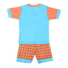 Boys Half Sleeves Suit 4549 - Blue, Kids, Boys Sets And Suits, Chase Value, Chase Value