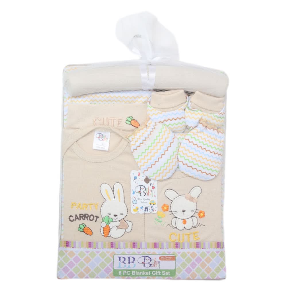 Newborn 8 Piece Blanket Gift Set - Fawn, Kids, Newborn Gift Set, Chase Value, Chase Value