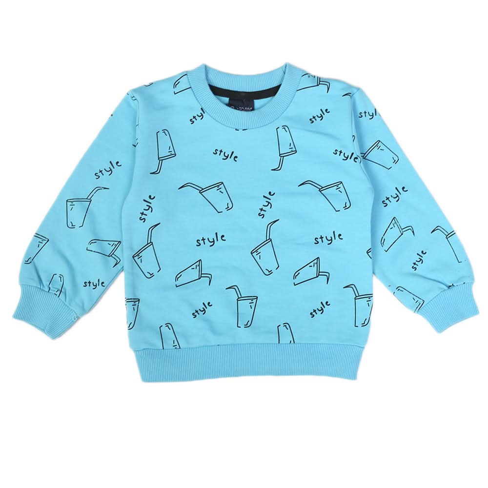 Boys Terry Sweat Shirt - Blue, Boys Hoodies & Sweat Shirts, Chase Value, Chase Value