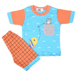 Boys Half Sleeves Suit 4549 - Blue, Kids, Boys Sets And Suits, Chase Value, Chase Value
