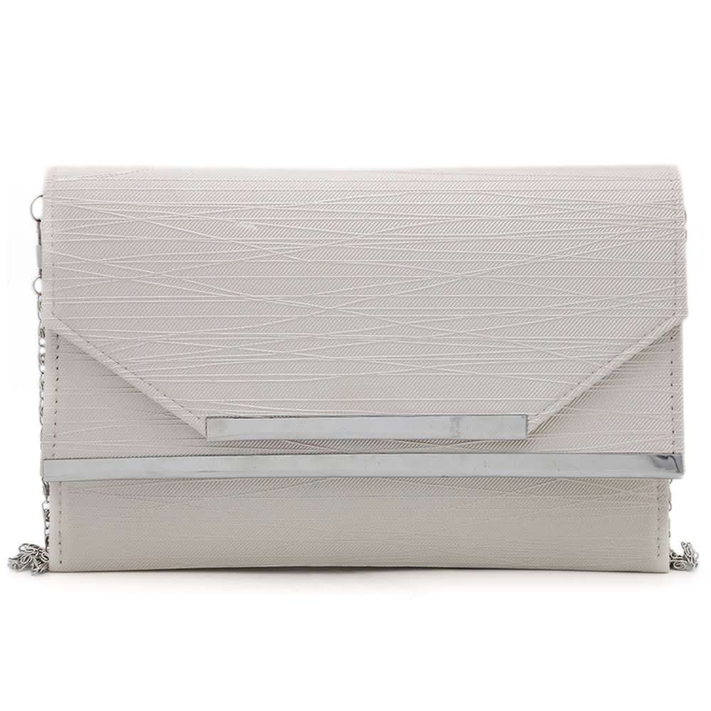 Women's Clutch (Kam-338) - Off White, Women, Clutches, Chase Value, Chase Value