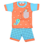 Boys Half Sleeves Suit 4549 - Peach - B, Kids, Boys Sets And Suits, Chase Value, Chase Value