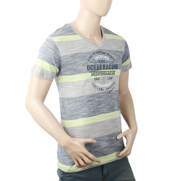 Men's Yarn Dyed Half Sleeves T-Shirt - Multi, Men, T-Shirts And Polos, Chase Value, Chase Value
