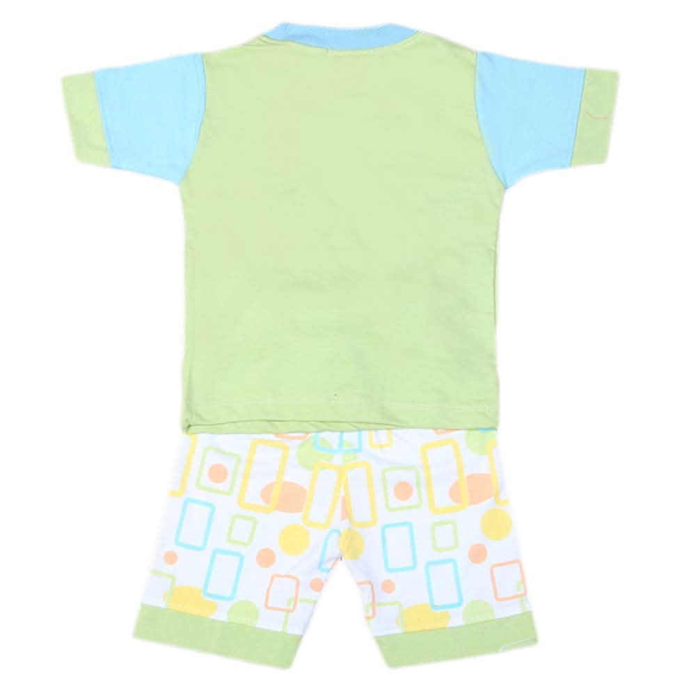 Boys Half Sleeves Suit 4540 - Green, Kids, Boys Sets And Suits, Chase Value, Chase Value