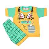 Boys Half Sleeves Suit 4543 - Yellow, Kids Clothes & Accessories, Chase Value, Chase Value