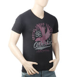 Men's Half Sleeves Round Neck T-Shirt - Black, Men, T-Shirts And Polos, Chase Value, Chase Value