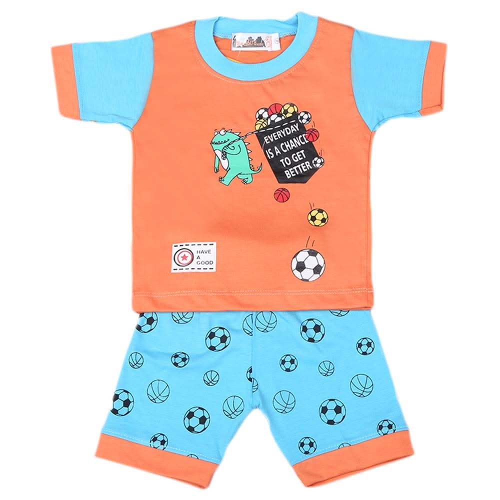 Boys Half Sleeves Suit 4545 - Peach, Kids, Boys Sets And Suits, Chase Value, Chase Value