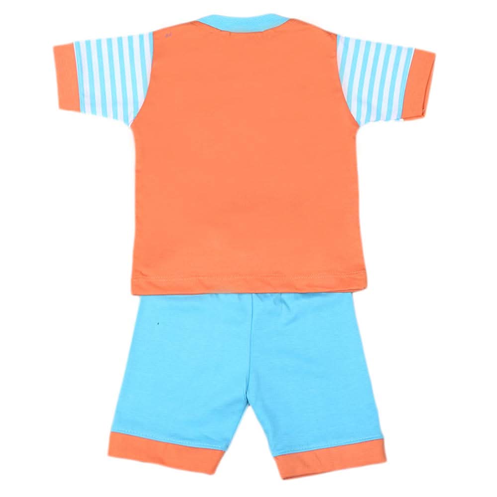 Boys Half Sleeves Suit 4542 - Peach, Kids, Boys Sets And Suits, Chase Value, Chase Value