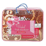 Orchid Blanket 2 PLY Double Bed - Brown, Home & Lifestyle, Blanket, Chase Value, Chase Value