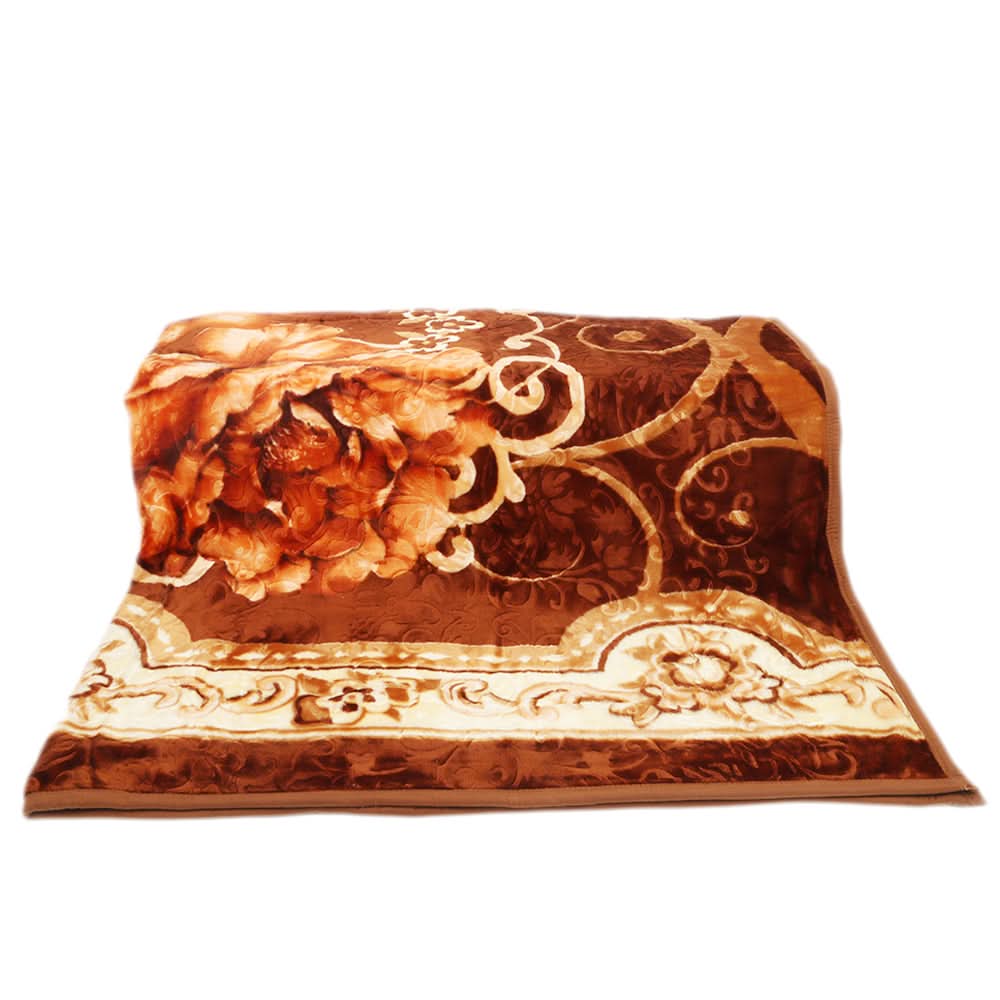 Orchid Blanket 2 PLY Double Bed - Brown, Home & Lifestyle, Blanket, Chase Value, Chase Value