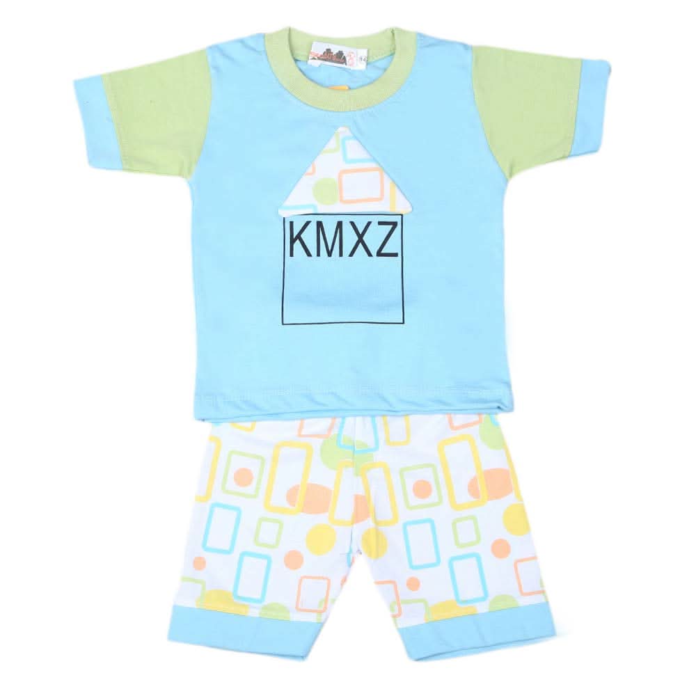 Boys Half Sleeves Suit 4540 - Light Blue, Kids, Boys Sets And Suits, Chase Value, Chase Value