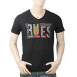 Men's Half Sleeves Round Neck T-Shirt - Black, Men, T-Shirts And Polos, Chase Value, Chase Value