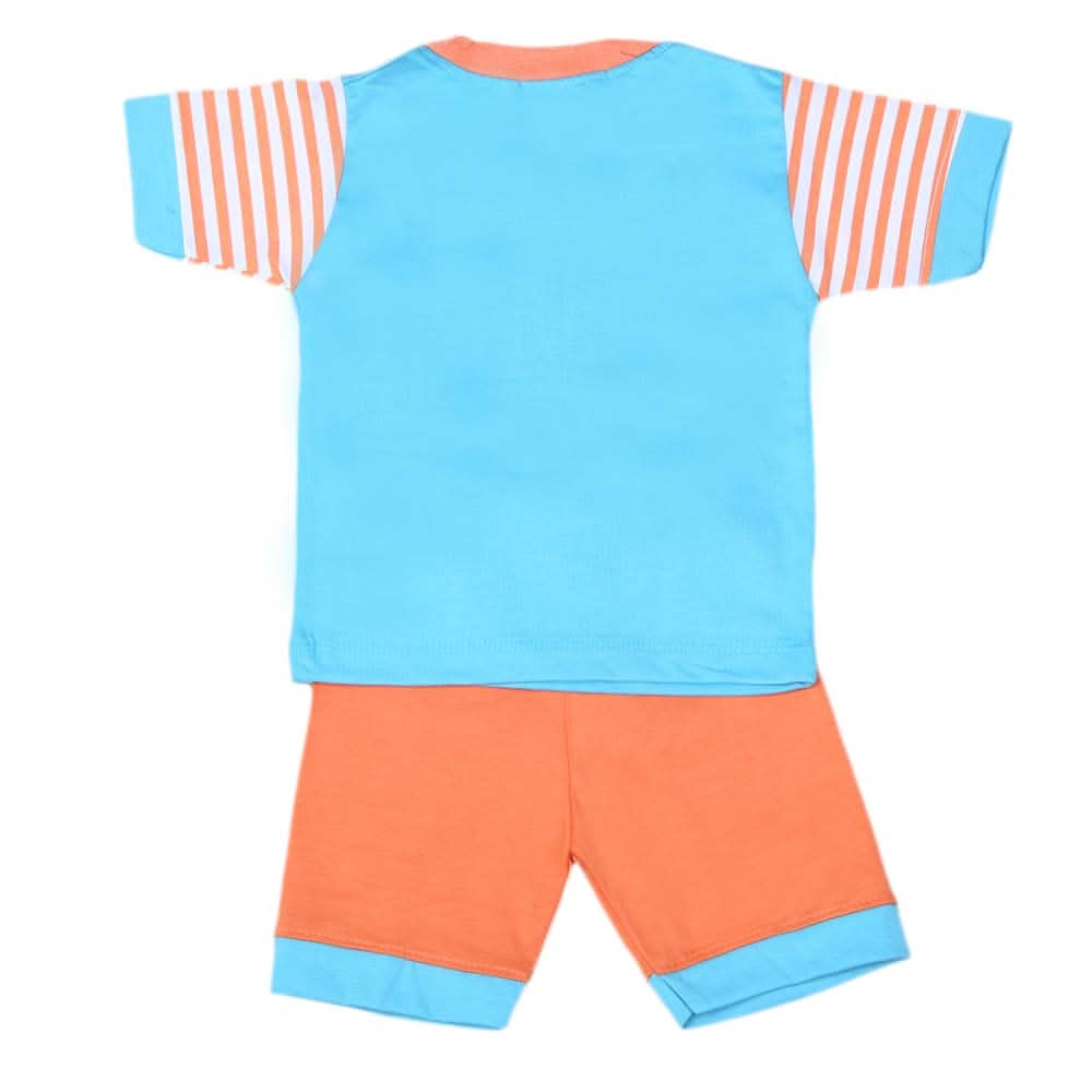 Boys Half Sleeves Suit 4542 - Blue, Kids, Boys Sets And Suits, Chase Value, Chase Value