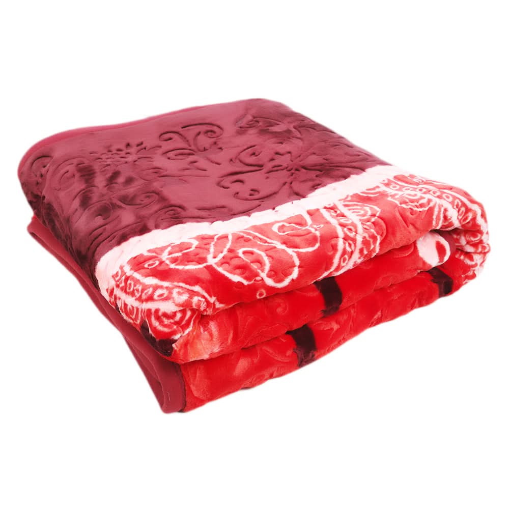 Emperor Blanket 2 PLY Single Bed - Red, Home & Lifestyle, Blanket, Chase Value, Chase Value