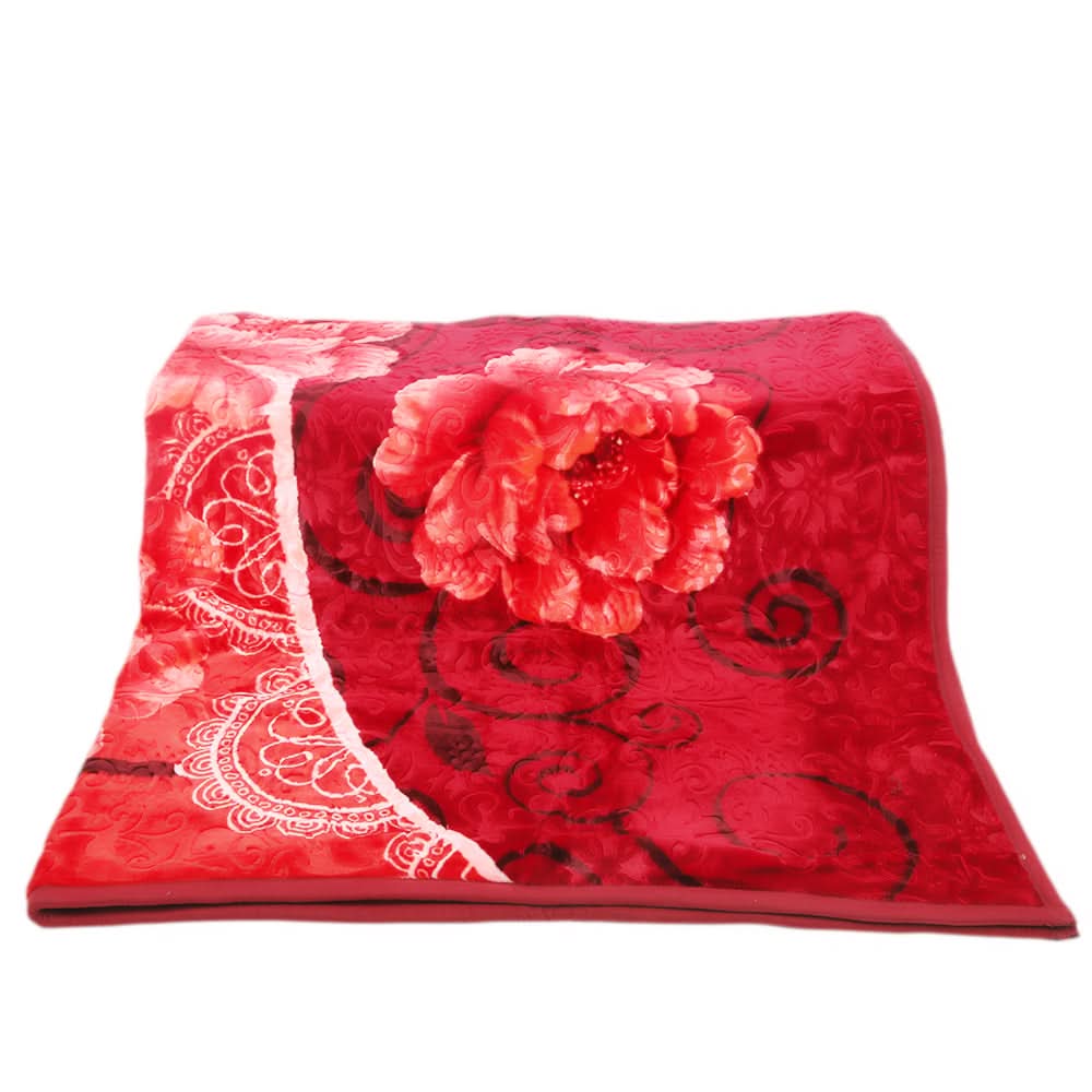 Emperor Blanket 2 PLY Single Bed - Red, Home & Lifestyle, Blanket, Chase Value, Chase Value