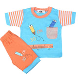 Boys Half Sleeves Suit 4542 - Blue, Kids, Boys Sets And Suits, Chase Value, Chase Value