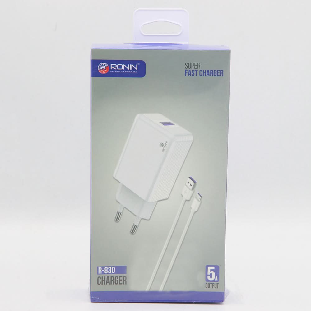 Ronin Super Fast Charger VOOC 4.0 R-830 - White, Home & Lifestyle, Mobile Charger, Chase Value, Chase Value