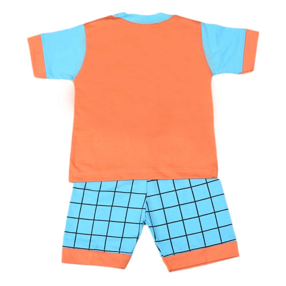 Boys Half Sleeves Suit 4543 - Peach, Kids, Boys Sets And Suits, Chase Value, Chase Value