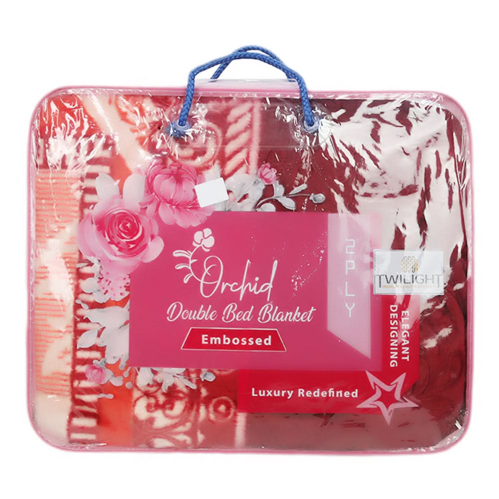 Orchid Blanket 2 PLY Double Bed - Multi, Home & Lifestyle, Blanket, Chase Value, Chase Value