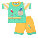 Boys Half Sleeves Suit 4542 - Green, Kids, Boys Sets And Suits, Chase Value, Chase Value
