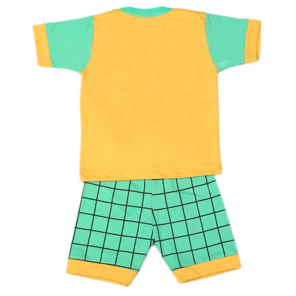 Boys Half Sleeves Suit -Yellow, Kids, Boys Sets And Suits, Chase Value, Chase Value