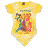 Girls Half Sleeve Fancy T-Shirt - Yellow - test-store-for-chase-value