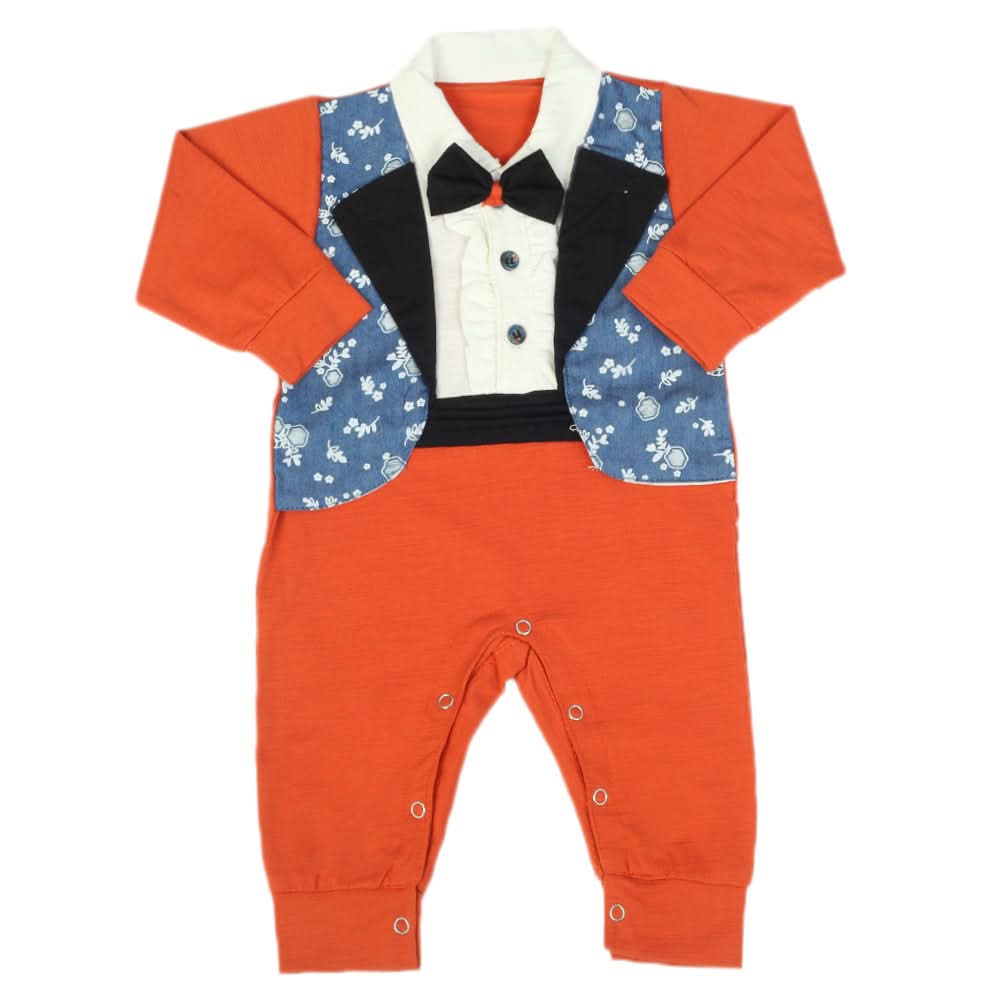 Newborn Boys Full Sleeves Suit - Rust, Newborn Boys Sets & Suits, Chase Value, Chase Value