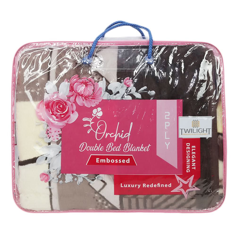 Orchid Blanket 2 PLY Double Bed - Multi, Home & Lifestyle, Blanket, Chase Value, Chase Value