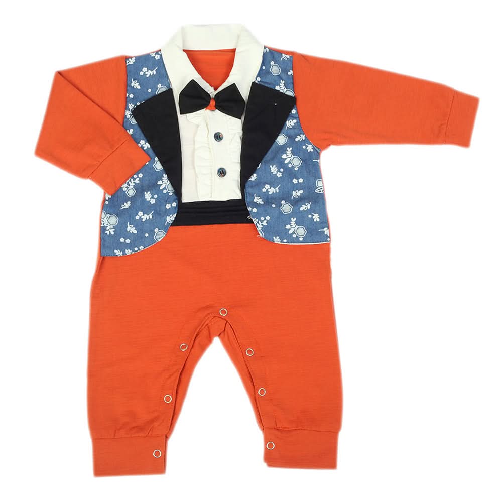 Newborn Boys Full Sleeves Suit - Rust, Newborn Boys Sets & Suits, Chase Value, Chase Value