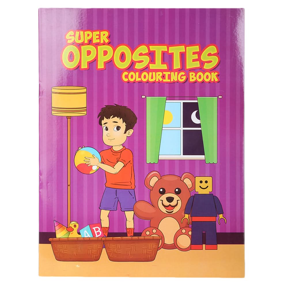 Super Copy Colouring Opposites, Kids, Kids Colouring Books, 3 to 6 Years, Chase Value