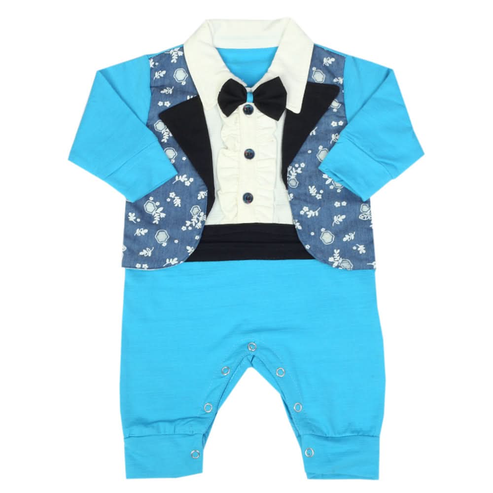 Newborn Boys Full Sleeves Suit - Blue, Newborn Boys Sets & Suits, Chase Value, Chase Value