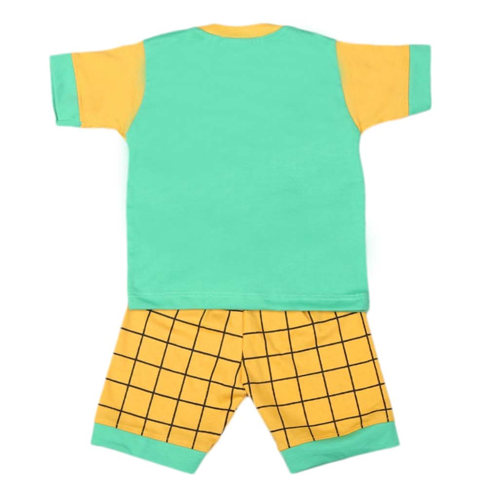 Boys Half Sleeves Suit - Green, Kids, Boys Sets And Suits, Chase Value, Chase Value