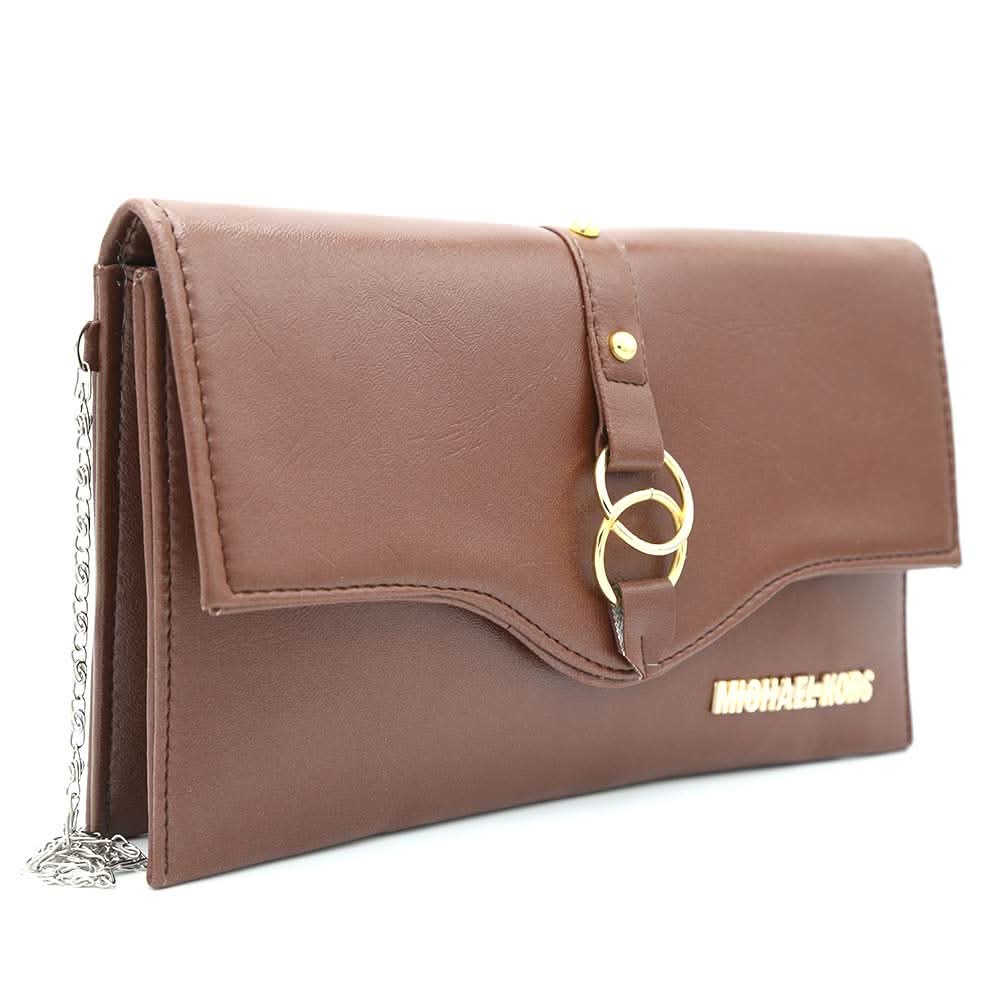 Women's Clutch Kam-2057 - Brown, Women, Clutches, Chase Value, Chase Value