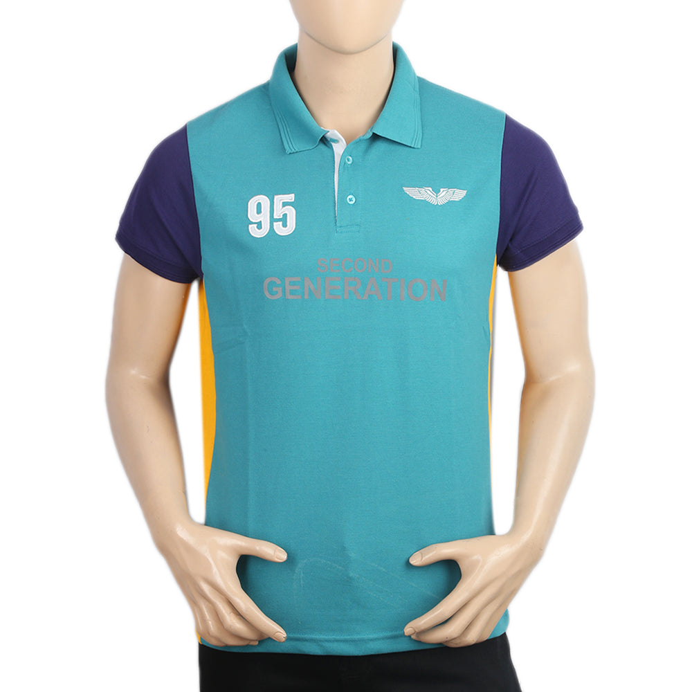 Weekly Offer - Men's Half Sleeves Polo T-Shirt - Sea Green, Men, T-Shirts And Polos, Chase Value, Chase Value