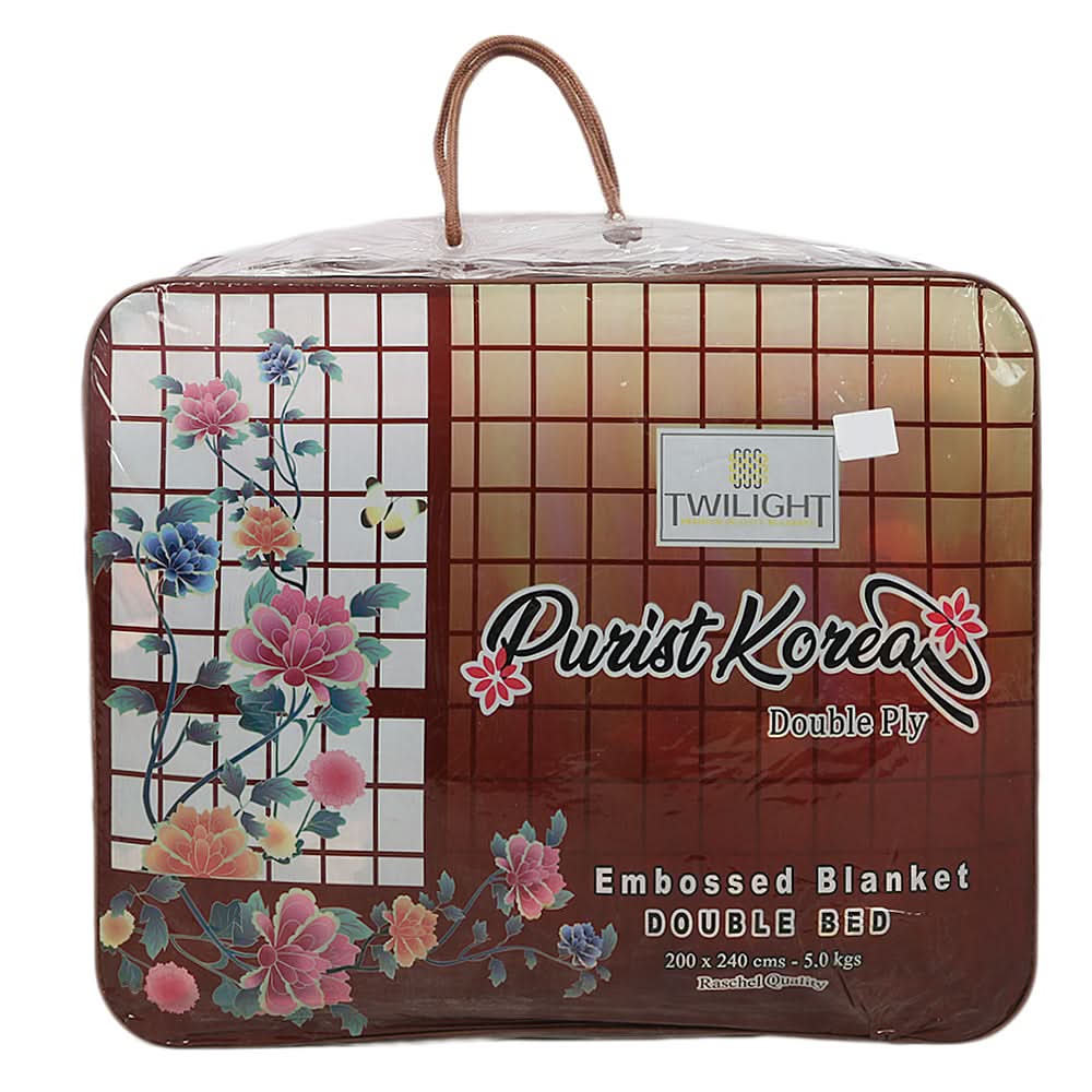 Purist Korea Blanket 2 PLY Double Bed - Multi, Home & Lifestyle, Blanket, Chase Value, Chase Value