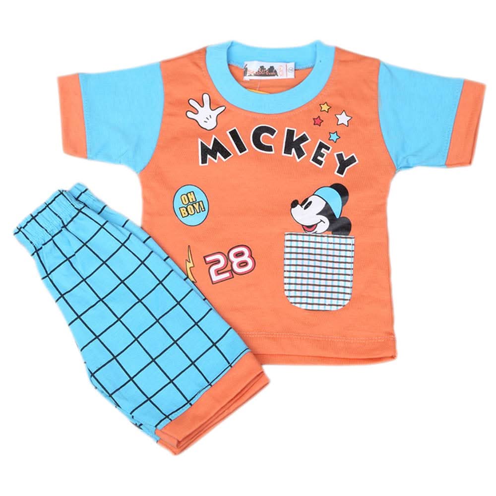 Boys Half Sleeves Suit 4544 - Peach, Kids, Boys Sets And Suits, Chase Value, Chase Value
