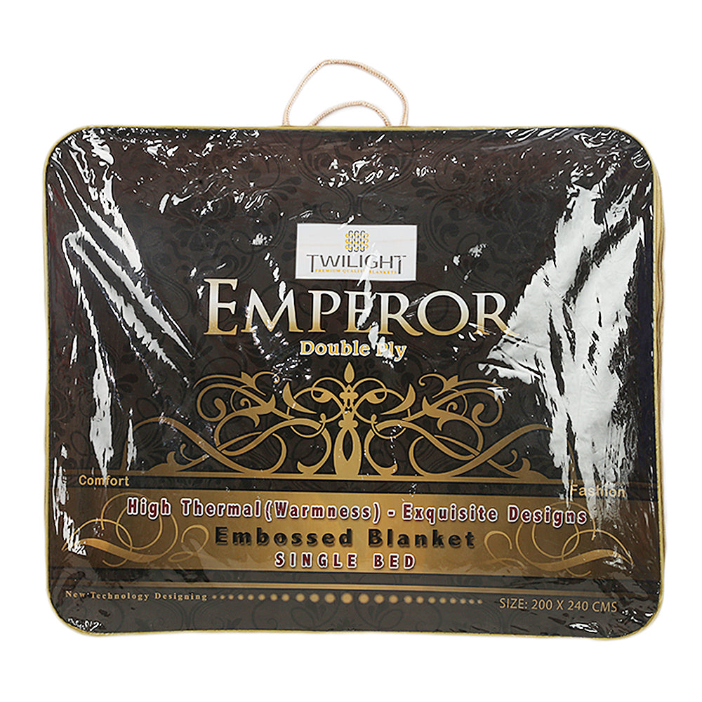 Emperor Blanket 2 PLY Single Bed - Brown, Home & Lifestyle, Blanket, Chase Value, Chase Value