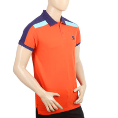Weekly Offer - Men's Half Sleeves Polo T-Shirt - Orange, Men, T-Shirts And Polos, Chase Value, Chase Value