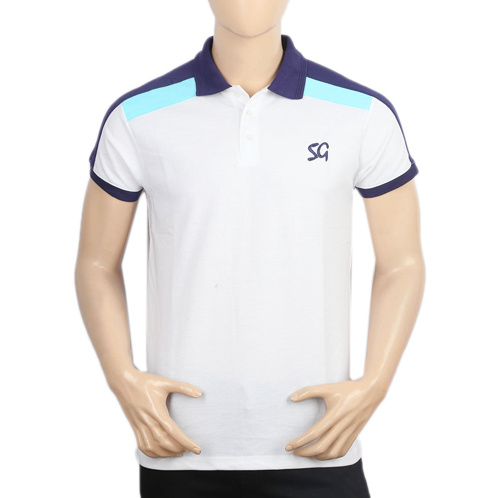 Weekly Offer - Men's Half Sleeves Polo T-Shirt - White, Men, T-Shirts And Polos, Chase Value, Chase Value
