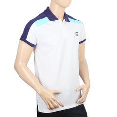 Weekly Offer - Men's Half Sleeves Polo T-Shirt - White, Men, T-Shirts And Polos, Chase Value, Chase Value